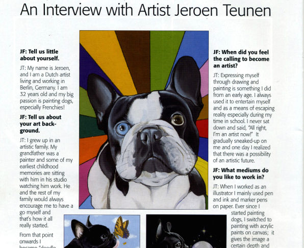 screenshot interview with the dog painter 2010